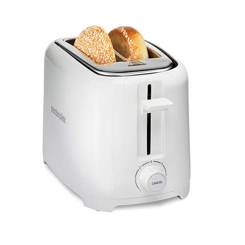 2 Slice Cool Touch Toaster, White