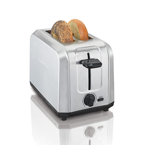 Brushed Stainless Steel 2-Slice Toaster w/ Extra Wide Slots