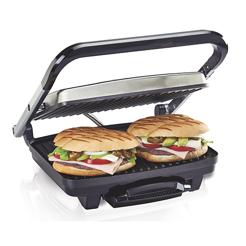 Stainless Steel Electric Panini Maker & Grill