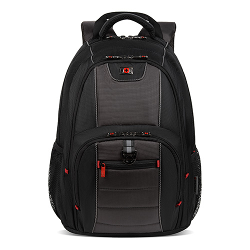 Pillar 16" Laptop Backpack, Black/Gray