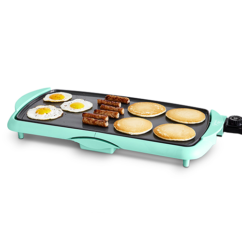 Healthy Nonstick XL Electric Griddle, Turquoise