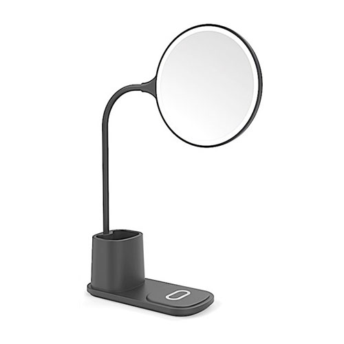 LED Lighted Vanity Mirror w/ Wireless Charging