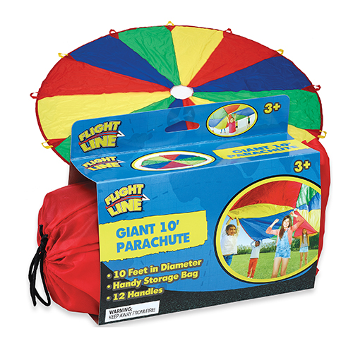 Large 10ft Parachute for Kids - Ages 3+ Years