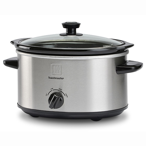 4qt Brushed Stainless Steel Slow Cooker